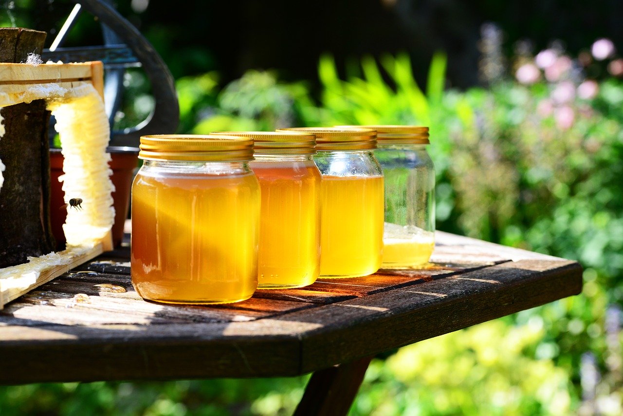 honey in jars